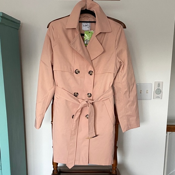 Sam Edelman Women's Trench Coat in Soft Ballet Pink - Picture 1 of 6